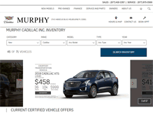 Tablet Screenshot of murphycadillac.com